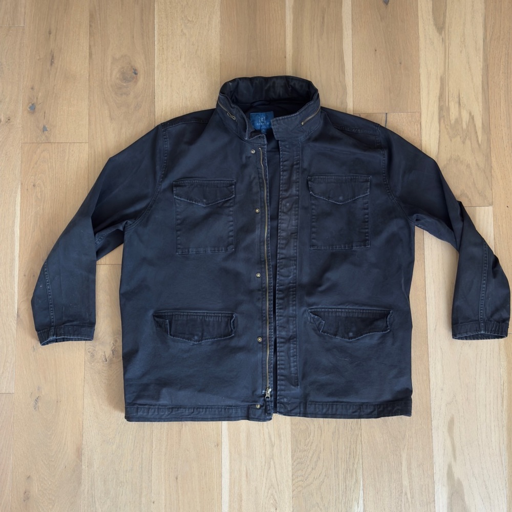 George Black Trucker Jacket Size 2XL